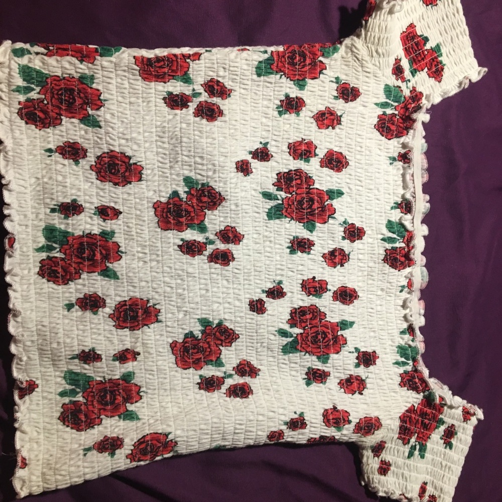 Off the shoulder crop top